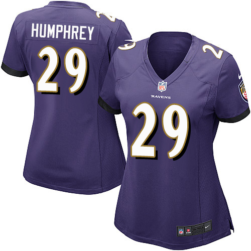 Nike Ravens #29 Marlon Humphrey Purple Team Color Women's Stitched NFL New Elite Jersey - Click Image to Close